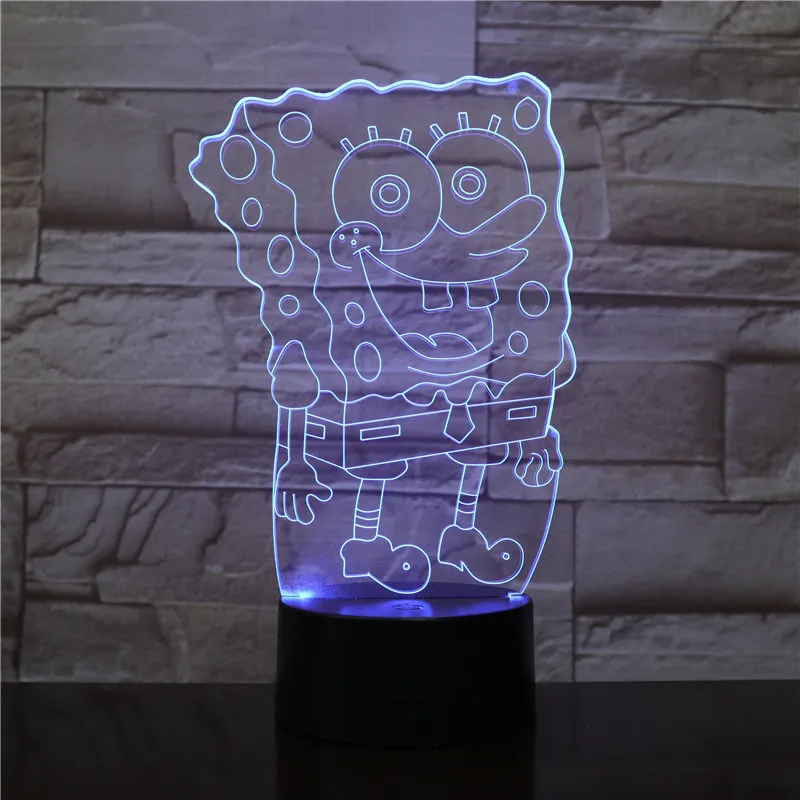 Sponge Bob 3D Touch switch 7 Color Remote control 16 Color Led Night Lamps For Kids Led Table Lampara Lampe nightlight
Sponge Bob 3D Touch switch 7 Color Remote control 16 Color Led Night Lamps For Kids Led Table Lampara Lampe nightlight
