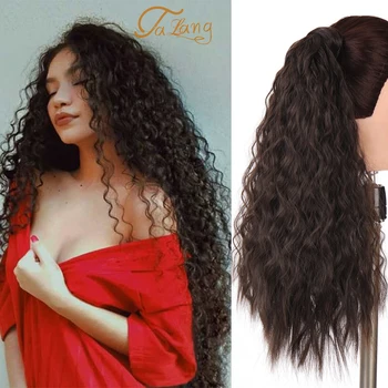 TALANG 24” Curl Ponytail Wrap Around Clip In Ponytail Hair Extension Heat Resistant Synthetic Natural Curl Pony Tail Fake Hair
TALANG 24” Curl Ponytail Wrap Around Clip In Ponytail Hair Extension Heat Resistant Synthetic Natural Curl Pony Tail Fake Hair