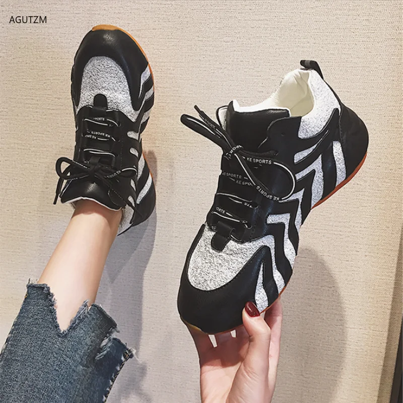 AGUTZM Women Dad Shoes 2020 New Women Sneakers White Vulcanize Shoes Casual Fashion flat running shoes zapatos de mujer h115
AGUTZM Women Dad Shoes 2020 New Women Sneakers White Vulcanize Shoes Casual Fashion flat running shoes zapatos de mujer h115