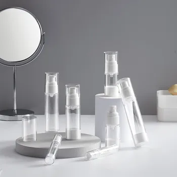 1pc Plastic Travel Bottle Refillable Bottle Transparent Airless Pump Perfume Vacuum Spray Bottle 520/30/50/80ml
1pc Plastic Travel Bottle Refillable Bottle Transparent Airless Pump Perfume Vacuum Spray Bottle 520/30/50/80ml