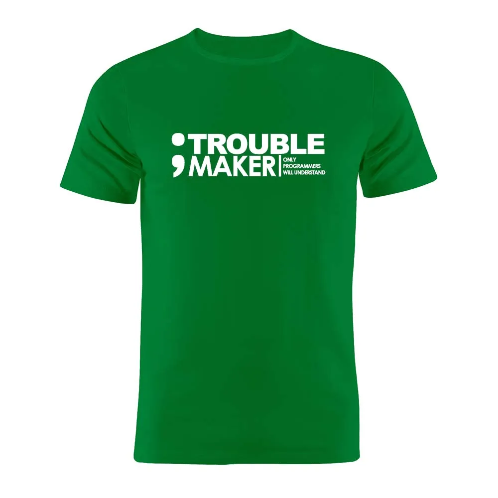 100% Cotton Unisex T Shirt Programmer Coder Developer Joke Semicolon Trouble Maker Funny Gift Tee
100% Cotton Unisex T Shirt Programmer Coder Developer Joke Semicolon Trouble Maker Funny Gift Tee