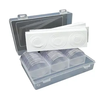 Multifunction Coin Small Round Cases Transparent Plastic Capsule Holder Storage Box Set
Multifunction Coin Small Round Cases Transparent Plastic Capsule Holder Storage Box Set