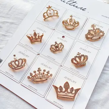 Rhinestone crown brooch alloy corsage 18 styles for choose business wear high quality pins
Rhinestone crown brooch alloy corsage 18 styles for choose business wear high quality pins