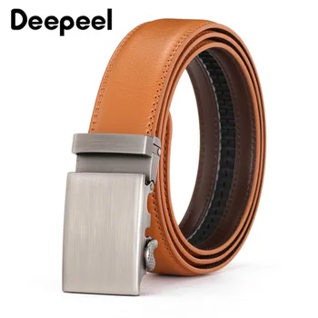 Deepeel 1pc 3.5cm*110-130cm Men's Metal Automatic Buckle Belt Cowhide Genuine Leather Decorative Girdle Gift for Men YK776
Deepeel 1pc 3.5cm*110-130cm Men's Metal Automatic Buckle Belt Cowhide Genuine Leather Decorative Girdle Gift for Men YK776
