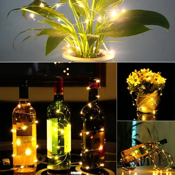2m 20 LED Mini Bottle Stopper Lamp String Bar Decoration String Light Warm White Light Earth Yellow
2m 20 LED Mini Bottle Stopper Lamp String Bar Decoration String Light Warm White Light Earth Yellow