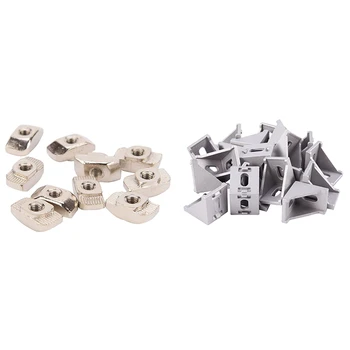 50PCS M5 Hammer Nut Aluminum Connector T Fastener Sliding Nut & 20Pcs/ Lot 3030 Corner Brackets Fasten L Connector
50PCS M5 Hammer Nut Aluminum Connector T Fastener Sliding Nut & 20Pcs/ Lot 3030 Corner Brackets Fasten L Connector