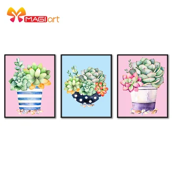 Cross stitch kits Embroidery needlework sets 11CT water soluble canvas patterns 14CT Floral style succulent in flowerpot-NCMF208
Cross stitch kits Embroidery needlework sets 11CT water soluble canvas patterns 14CT Floral style succulent in flowerpot-NCMF208