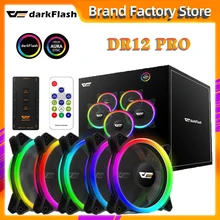Darkflash DR12 PRO aura sync 120mm Cooling Fan RGB Adjustable speed Adjust LED 12cm Double halo pc computer Cooler argb Case Fan Darkflash DR12 PRO aura sync 120mm Cooling Fan RGB Adjustable speed Adjust LED 12cm Double halo pc computer Cooler argb Case Fan