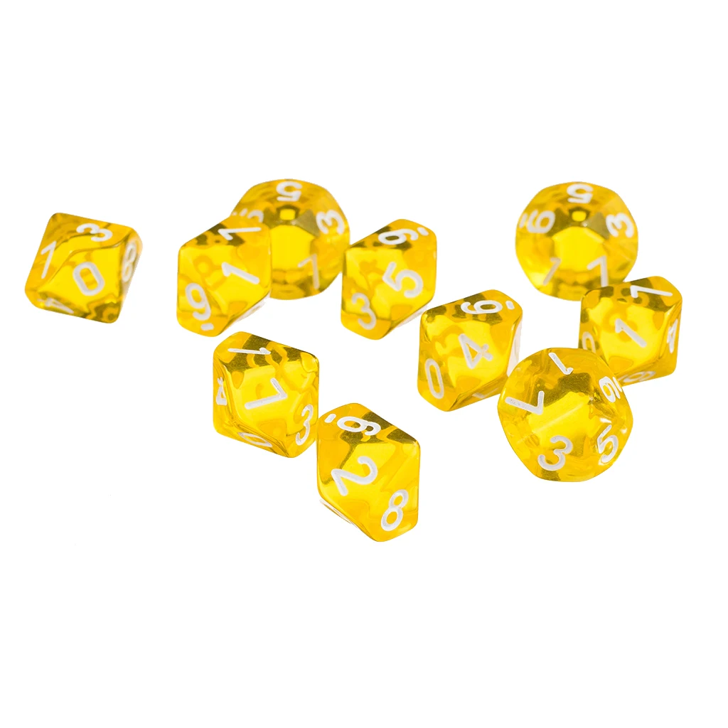 10 PCS/SET 10 Sided Plastic Polyhedral Dice Set Blue Bulk Numeral Dices Table Board Game Accessories for RPG Gmes 10 PCS/SET 10 Sided Plastic Polyhedral Dice Set Blue Bulk Numeral Dices Table Board Game Accessories for RPG Gmes
