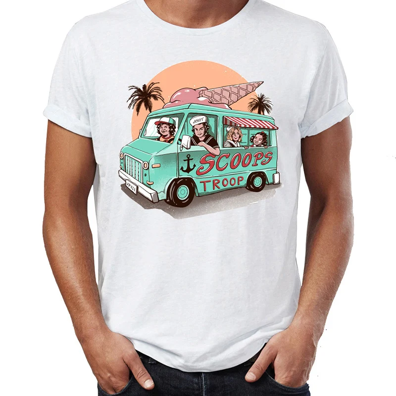 Men's T Shirt Stranger Things Steve And The Scoop Troop Awesome Artwork Drawing Printed Tee
Men's T Shirt Stranger Things Steve And The Scoop Troop Awesome Artwork Drawing Printed Tee