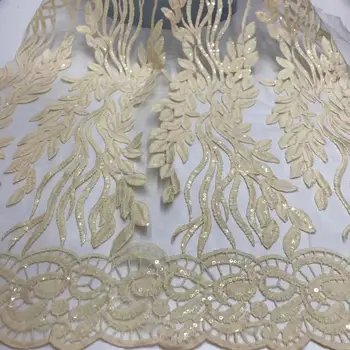 2019 Hot New Gold African Nigerian Embroidery Sequins Organza French Mesh Net Sequence Lace Fabric for Africa Nigeria Party
2019 Hot New Gold African Nigerian Embroidery Sequins Organza French Mesh Net Sequence Lace Fabric for Africa Nigeria Party