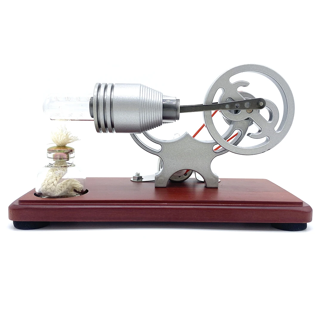 Y-shape Stirling Engine Generator Model Retro Science Educational Toy with LED Lights Gift For 8+ - Silver/Bronze
Y-shape Stirling Engine Generator Model Retro Science Educational Toy with LED Lights Gift For 8+ - Silver/Bronze