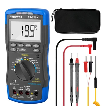 

770K Digital Multimeter Auto Ranging Automotive NCV Measure AC/DC Voltage Current Temperature Resistance Duty Cycle Test