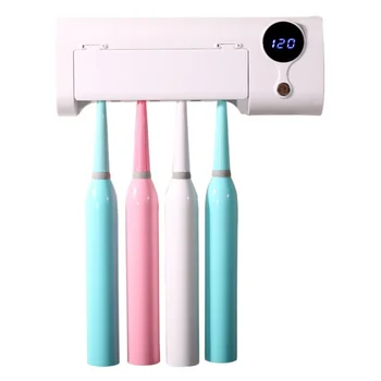 New Electric Toothbrush Storage Rack Toothbrush Dispenser Sterilizer Holder With Ultraviolet Disinfection Lamp Bathroom Supplies
New Electric Toothbrush Storage Rack Toothbrush Dispenser Sterilizer Holder With Ultraviolet Disinfection Lamp Bathroom Supplies