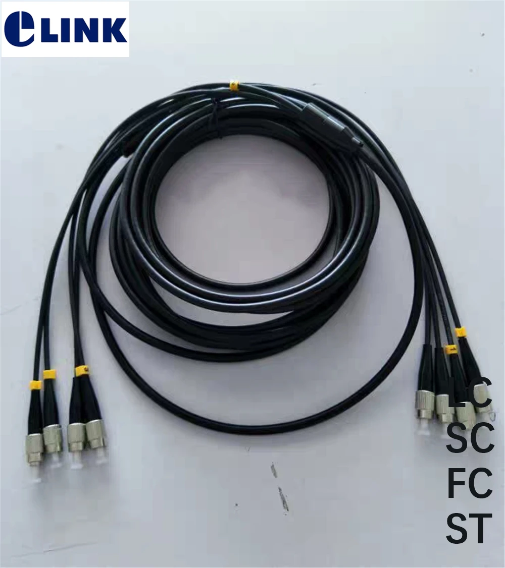 30M TPU SM MM Fiber optic Patchcords 4 cores waterproof LC SC FC Armored patch lead cable Outdoor FTTA jumper 4 fibers 5.0mm
30M TPU SM MM Fiber optic Patchcords 4 cores waterproof LC SC FC Armored patch lead cable Outdoor FTTA jumper 4 fibers 5.0mm