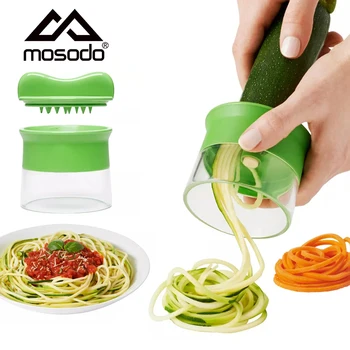 

Mosodo Handheld Cucumber Spiral Grater Vegetable Blade Cutter Carrot Potato Fruit Slicer Salad Noodle Spaghetti Maker Kitchen