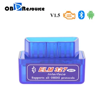 ELM327 Bluetooth V1.5 OBD2 OBDII Car Diagnostic Tool ELM 327 Torque Automotive Scanner Code Reader For Benz BMW Ford Volvo VAG
ELM327 Bluetooth V1.5 OBD2 OBDII Car Diagnostic Tool ELM 327 Torque Automotive Scanner Code Reader For Benz BMW Ford Volvo VAG