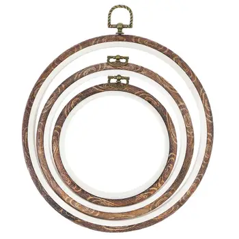 3Pcs Sewing Embroidery Hoops Cross Stitch Hoop Ring Imitated Wood Circle Set Display Frame For Art Craft Handy Sewing Hanging
3Pcs Sewing Embroidery Hoops Cross Stitch Hoop Ring Imitated Wood Circle Set Display Frame For Art Craft Handy Sewing Hanging