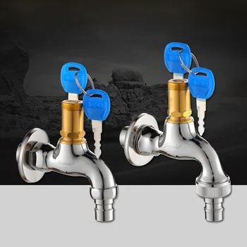 Anti-theft Brass Faucet with Lock Key Faucets with 1/2 or 3/4 Inch Connector for Mop Pool Washing Machine Tap Cold Water
Anti-theft Brass Faucet with Lock Key Faucets with 1/2 or 3/4 Inch Connector for Mop Pool Washing Machine Tap Cold Water