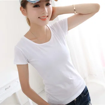 Short Sleeve t-shirts O-Neck t-shirt Women Fashion cotton Casual Women 2018 
Short Sleeve t-shirts O-Neck t-shirt Women Fashion cotton Casual Women 2018