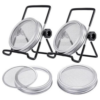 Germination Germination Cover Kit Sprouting Mason Jar 6 Pack Stainless Steel Sprouting Rack Wide Mouth Mason Jar
Germination Germination Cover Kit Sprouting Mason Jar 6 Pack Stainless Steel Sprouting Rack Wide Mouth Mason Jar