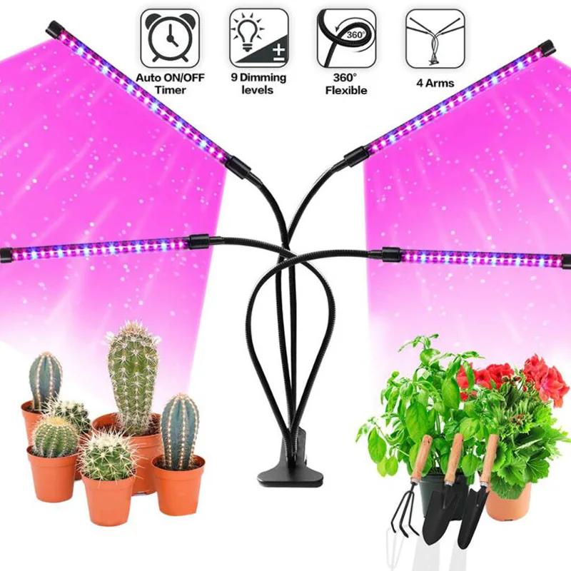 Светодиодная фитолампа с usb-таймером для выращивания растений 2/3/4 в | Лампы и