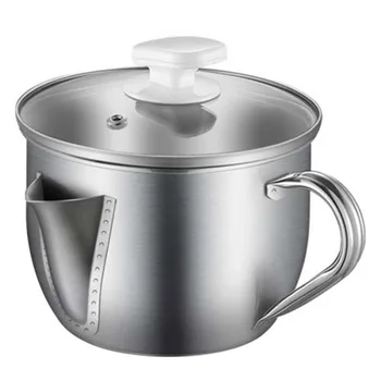 Oil Separator Bowl Stainless Steel Oil Soup Separator Pot To Reduce Fat Intake for Healthy Cooking P7Ding
Oil Separator Bowl Stainless Steel Oil Soup Separator Pot To Reduce Fat Intake for Healthy Cooking P7Ding