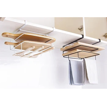Kitchen Cabinet Wall-mounted Cutting Board Rack Cabinet Hanging Rack Towel Holder Kitchen Organizer Storage Shelf Rack 
Kitchen Cabinet Wall-mounted Cutting Board Rack Cabinet Hanging Rack Towel Holder Kitchen Organizer Storage Shelf Rack