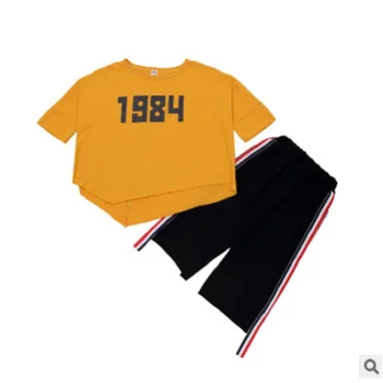 Children 's Knee-Length Pant Clothing Set New 2020 New Cool Summer Girls 2 Letter Color Size6-14 Kids Clothes Sets 2 piece ly247 
Children 's Knee-Length Pant Clothing Set New 2020 New Cool Summer Girls 2 Letter Color Size6-14 Kids Clothes Sets 2 piece ly247