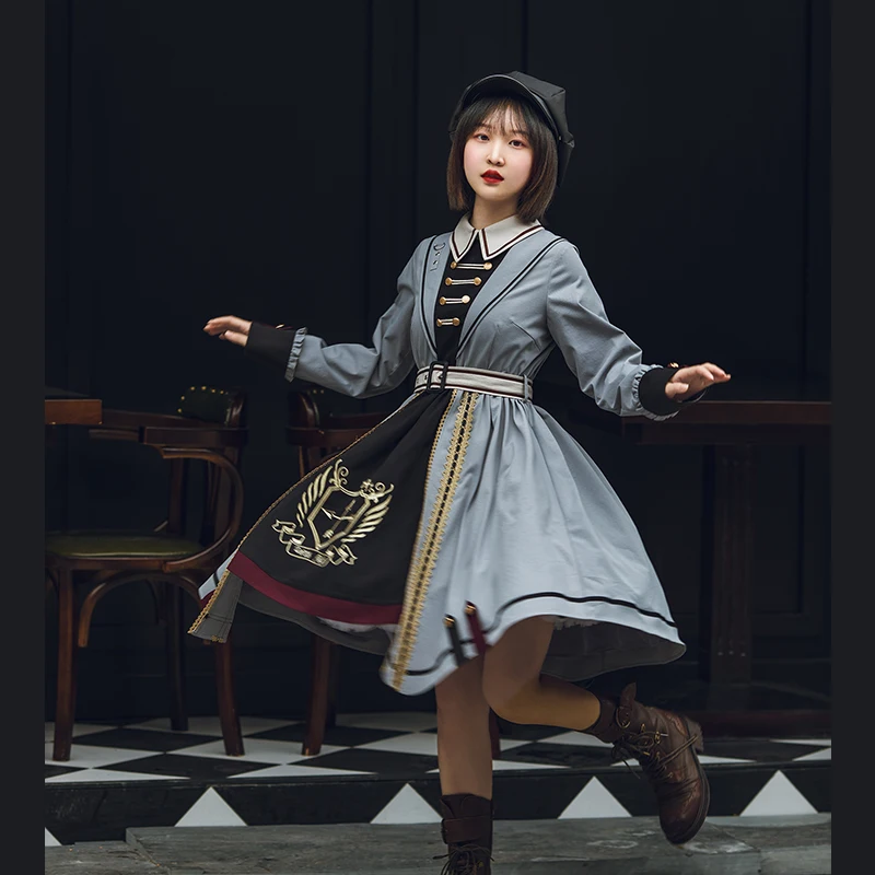 England college style sweet lolita dress retro lace bowknot stand lattice printing victorian dress kawaii girl gothic lolita op
England college style sweet lolita dress retro lace bowknot stand lattice printing victorian dress kawaii girl gothic lolita op