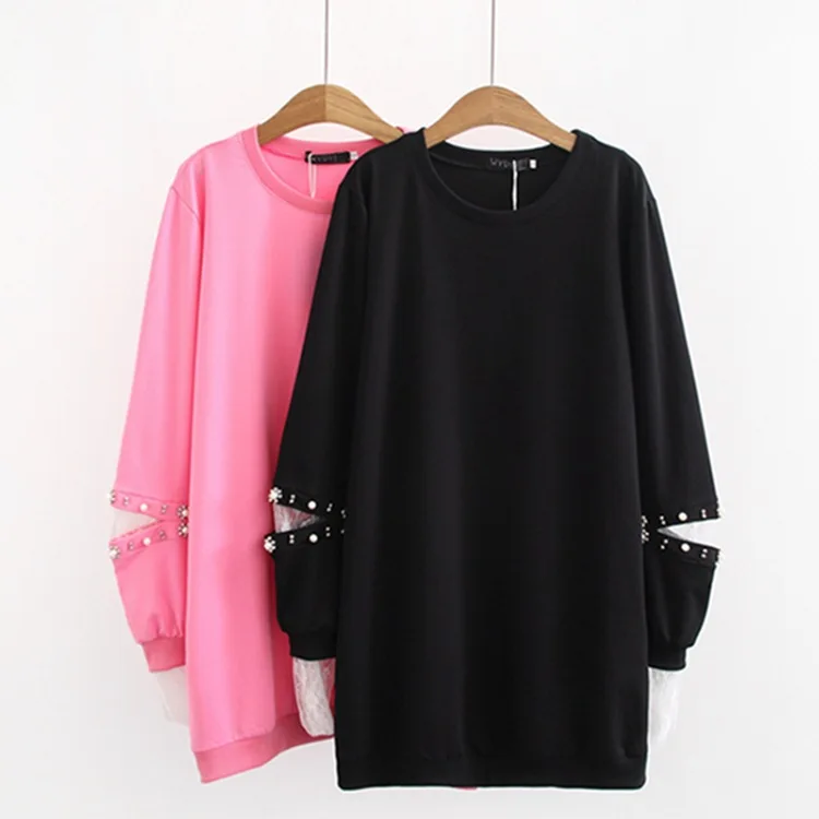 T4 Spring Clothing New Style 2019 Large Size Dress Plus-sized Increase the Fat Mm Sleeves Pearl Decoration Long-sleeved Dress 82
T4 Spring Clothing New Style 2019 Large Size Dress Plus-sized Increase the Fat Mm Sleeves Pearl Decoration Long-sleeved Dress 82