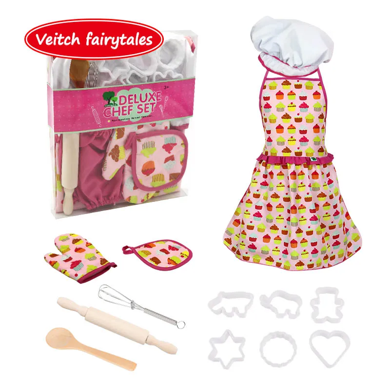 Veitch fairytales Learning Education Pretend Play Food Cooking Game Baking Tools Kitchen Toy Set Children Apron For Kid Girl Boy
Veitch fairytales Learning Education Pretend Play Food Cooking Game Baking Tools Kitchen Toy Set Children Apron For Kid Girl Boy