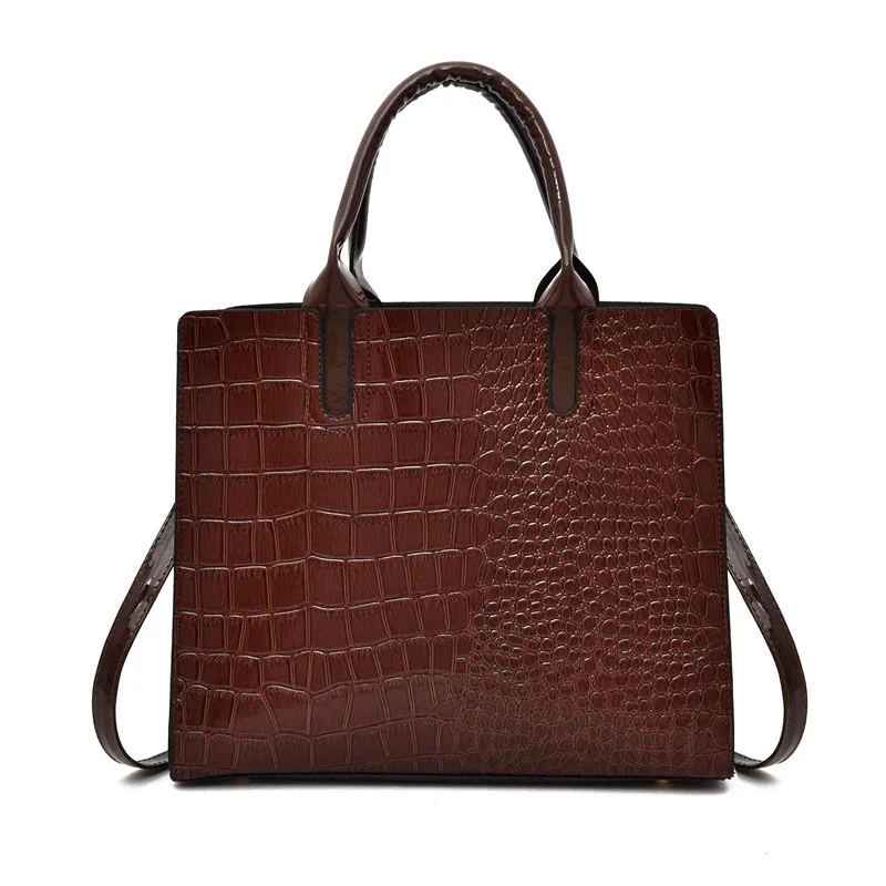 Crocodile Pattern Bag Large Capacity 2019 New Style Fashion Versitile Fashion Handbag Women's Goddess Large Bag Saffiano Bag
Crocodile Pattern Bag Large Capacity 2019 New Style Fashion Versitile Fashion Handbag Women's Goddess Large Bag Saffiano Bag