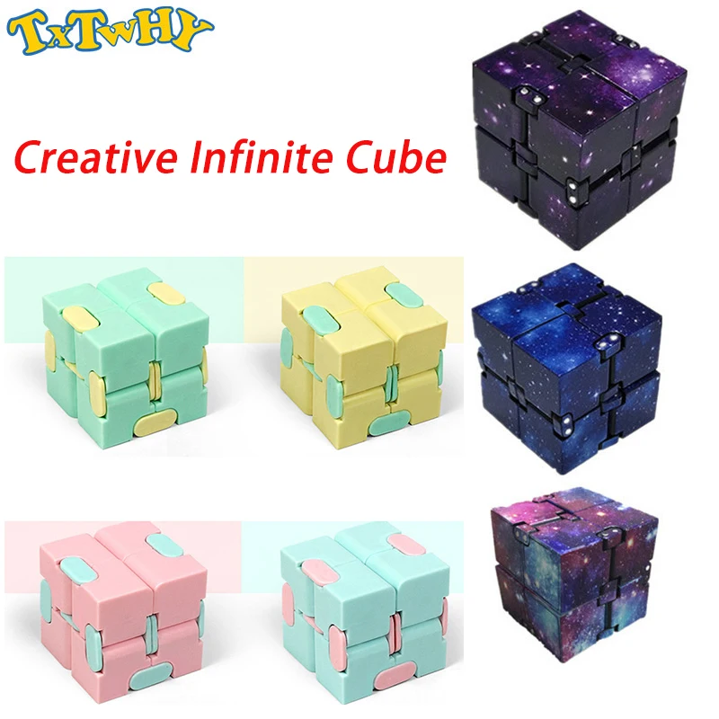 

2019 New Trend Creative Infinite Cube Infinity Cube Magic Cube Office Flip Cubic Puzzle Stop Stress Reliever Autism Toys