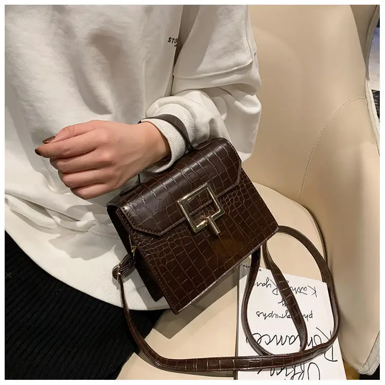 2019 New Style WOMEN'S Bag Korean-style Retro Versatile Shoulder Bag Western Style Crocodile Pattern Hand Shoulder Bag Square Sl
2019 New Style WOMEN'S Bag Korean-style Retro Versatile Shoulder Bag Western Style Crocodile Pattern Hand Shoulder Bag Square Sl