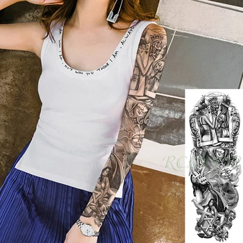Waterproof Temporary Tattoo Sticker Sexy Girl Playing Card Dice Cross Clown Full Arm Fake Tatto Flash Tatoo for Men Women
Waterproof Temporary Tattoo Sticker Sexy Girl Playing Card Dice Cross Clown Full Arm Fake Tatto Flash Tatoo for Men Women