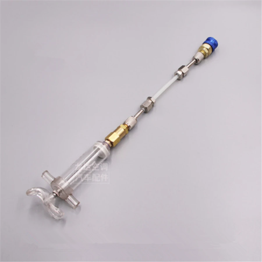 Oil / UV Dye Injector 30ml ( 1 oz ) with Low Pressure Adapter for A/C Air Conditioning Automotive Refrigerant Oiler Syringe
Oil / UV Dye Injector 30ml ( 1 oz ) with Low Pressure Adapter for A/C Air Conditioning Automotive Refrigerant Oiler Syringe