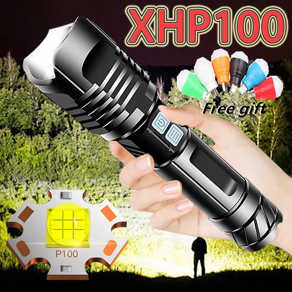 Super XHP100 Most Powerful LED Flashlight USB Rechargeable LED Torch XHP90 Tactical Flashlight XHP50 Hand Lamp 18650 Flash Light
Super XHP100 Most Powerful LED Flashlight USB Rechargeable LED Torch XHP90 Tactical Flashlight XHP50 Hand Lamp 18650 Flash Light