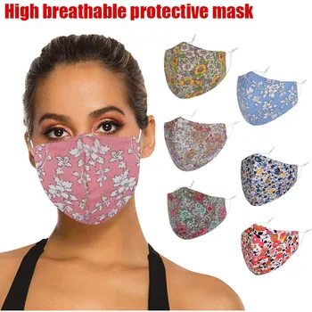 Adult Women Floral Masque Cloth Face Mask Breathable Face Shield Reusable Face Shield Mouth Mask Washable mond masker 
Adult Women Floral Masque Cloth Face Mask Breathable Face Shield Reusable Face Shield Mouth Mask Washable mond masker