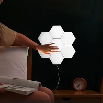 LED Wall Lamp Touch Sensitive lighting Quantum lamp Magnetic Module Hexagonal lamps DIY Pattern Decoration Bedroom EU US Plug
LED Wall Lamp Touch Sensitive lighting Quantum lamp Magnetic Module Hexagonal lamps DIY Pattern Decoration Bedroom EU US Plug