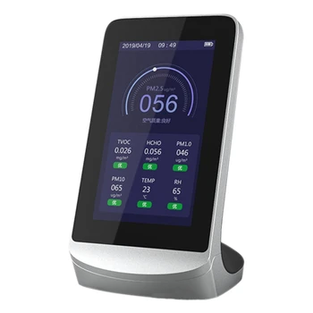 Air Quality Monitor Smart Air Detector, CO2 PM2.5 Multifunction TVOC Gas Sensor Supports Tuya APP
Air Quality Monitor Smart Air Detector, CO2 PM2.5 Multifunction TVOC Gas Sensor Supports Tuya APP