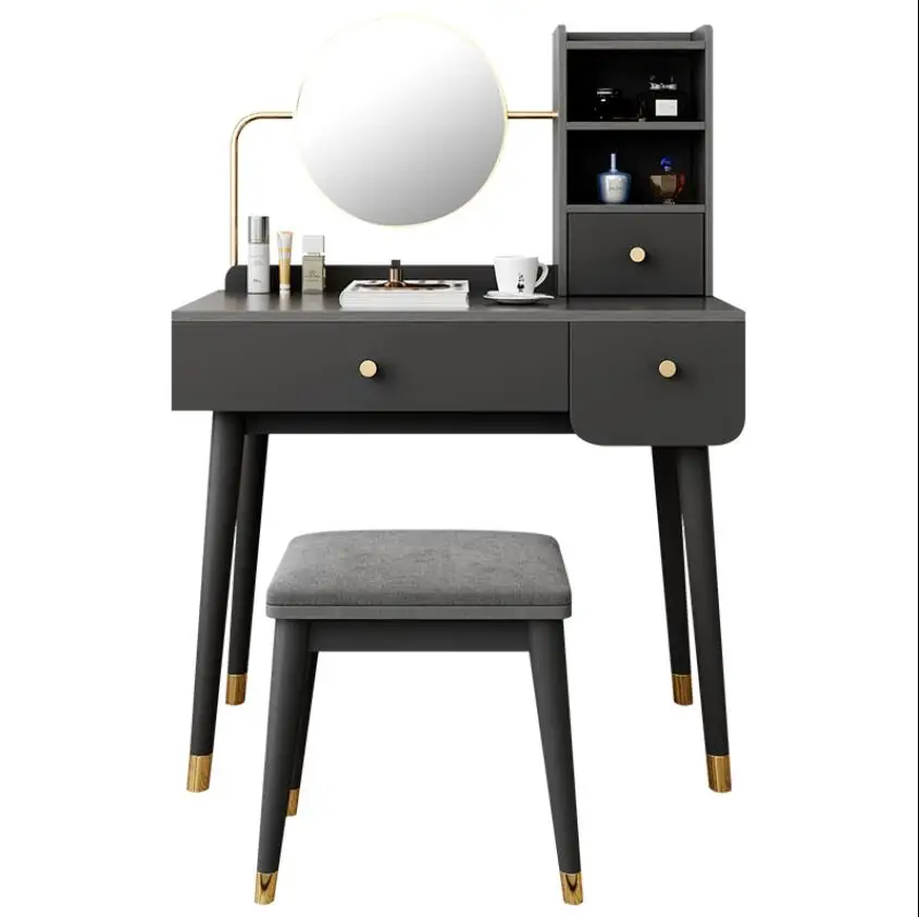 Simple light luxury dressing table bedroom small unit type dresser desk integration Nordic net red make-up table
Simple light luxury dressing table bedroom small unit type dresser desk integration Nordic net red make-up table