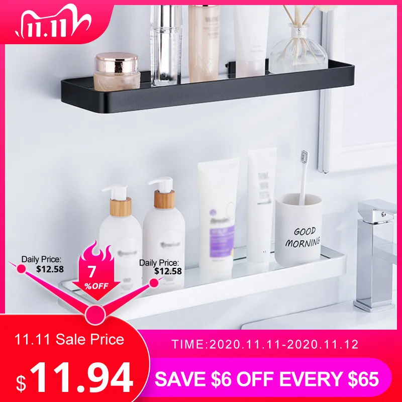 Punch Free Bathroom Shampoo Shower Shelf Holder Space Aluminum Storage Rack Wall Shelf Bathroom Accessories 25cm/35cm/45cm
Punch Free Bathroom Shampoo Shower Shelf Holder Space Aluminum Storage Rack Wall Shelf Bathroom Accessories 25cm/35cm/45cm