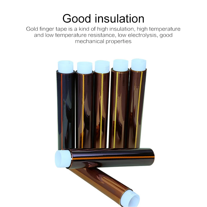 Brown High Temperature Heat Insulation Tape Insulated Fiber Optic Cable Battery Bandage Gold Finger Circuit Board Tapes Paste