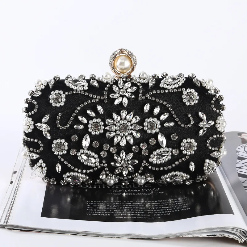 IMIDO Metallic Hollow Out Crystal Floral Women Evening Clutch Bag Bridal Wedding Rhinestone Crossbody Purse Handbag Flower Black
IMIDO Metallic Hollow Out Crystal Floral Women Evening Clutch Bag Bridal Wedding Rhinestone Crossbody Purse Handbag Flower Black