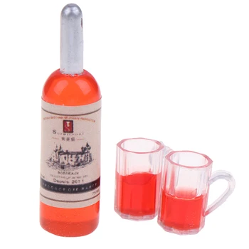 New 1/12 Dollhouse Miniature Accessories Mini Resin Vodka Bottle Wine Glass Set Simulation Drinking Model Toy for
New 1/12 Dollhouse Miniature Accessories Mini Resin Vodka Bottle Wine Glass Set Simulation Drinking Model Toy for