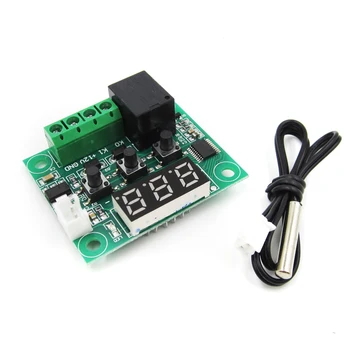 W1209 Digital Red LED DC 12V Heat Cool Temp Thermostat Temperature Control Switch Module On/Off Controller Board + NTC Sensor
W1209 Digital Red LED DC 12V Heat Cool Temp Thermostat Temperature Control Switch Module On/Off Controller Board + NTC Sensor