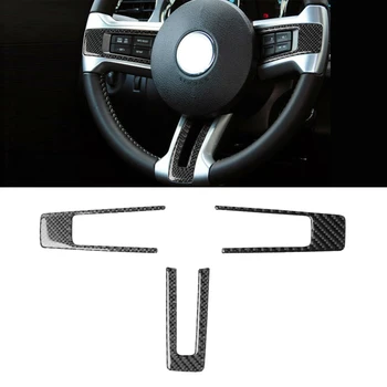 3Pcs Carbon Fiber Steering Wheel Panel Decor Trim Cover For Ford Mustang 2009-13 Carbon Fiber Stickers
3Pcs Carbon Fiber Steering Wheel Panel Decor Trim Cover For Ford Mustang 2009-13 Carbon Fiber Stickers