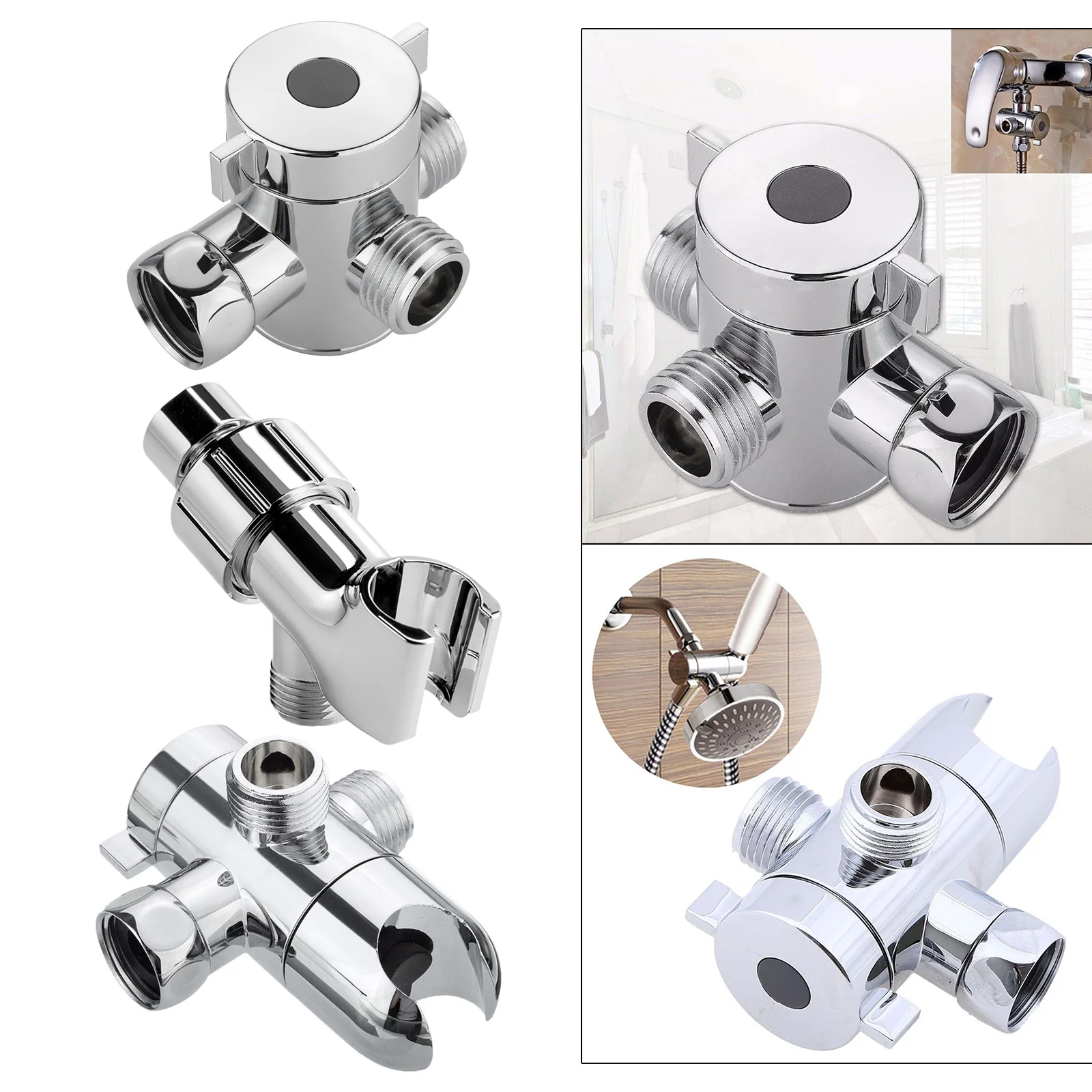 Three Way T Adapter Valve Shower Water Divider Spray T-type Water Divider Diversion Tee Connector Toilet Water Line Connector
Three Way T Adapter Valve Shower Water Divider Spray T-type Water Divider Diversion Tee Connector Toilet Water Line Connector