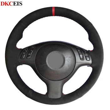 DIY Hand-stitched Black Soft Suede Leather Car Steering Wheel Cover for BMW E39 E46 330i 525i 540i 530i 330Ci M3 2003 2002 2001 
DIY Hand-stitched Black Soft Suede Leather Car Steering Wheel Cover for BMW E39 E46 330i 525i 540i 530i 330Ci M3 2003 2002 2001